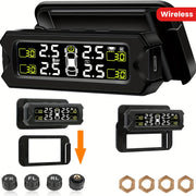 Wireless Tire Pressure Monitoring System for Car SUV Pickup MPV with External Sensors