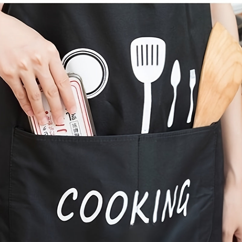 Multi-Functional Water-Resistant Apron with Pockets, Easy to Clean, 69.85cm x 26.8in