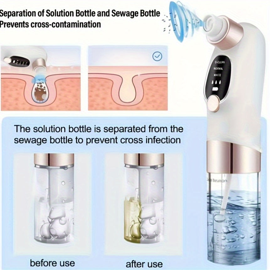 Erkaklar va ayollar uchun 3 tortish darajasi va 6 ta prob bilan qora nuqta olib tashlash uchun vakuum