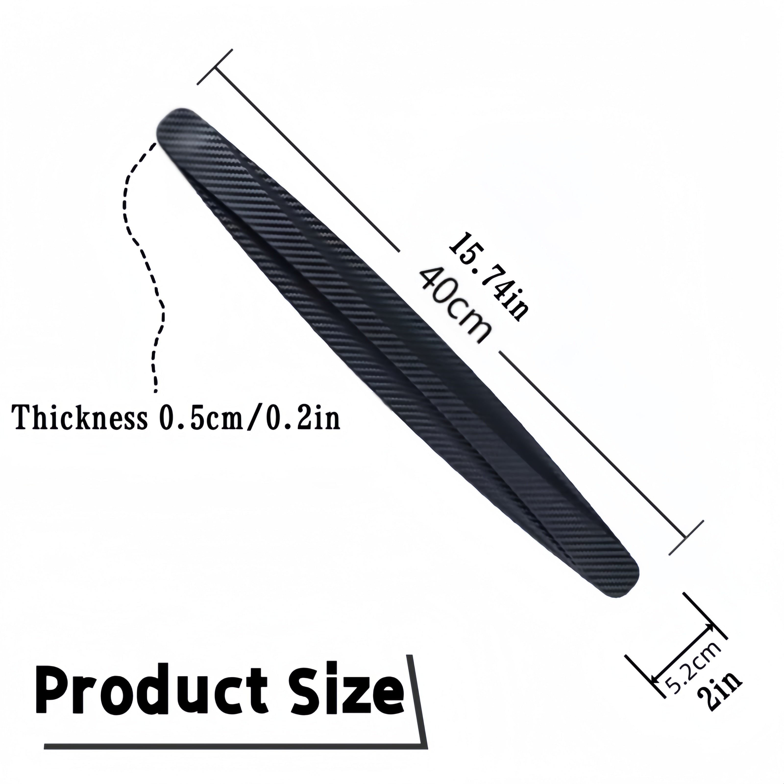 2pcs Rubber Car Corner Bumper Guards Anti-Scratch Universal Front Rear Protectors