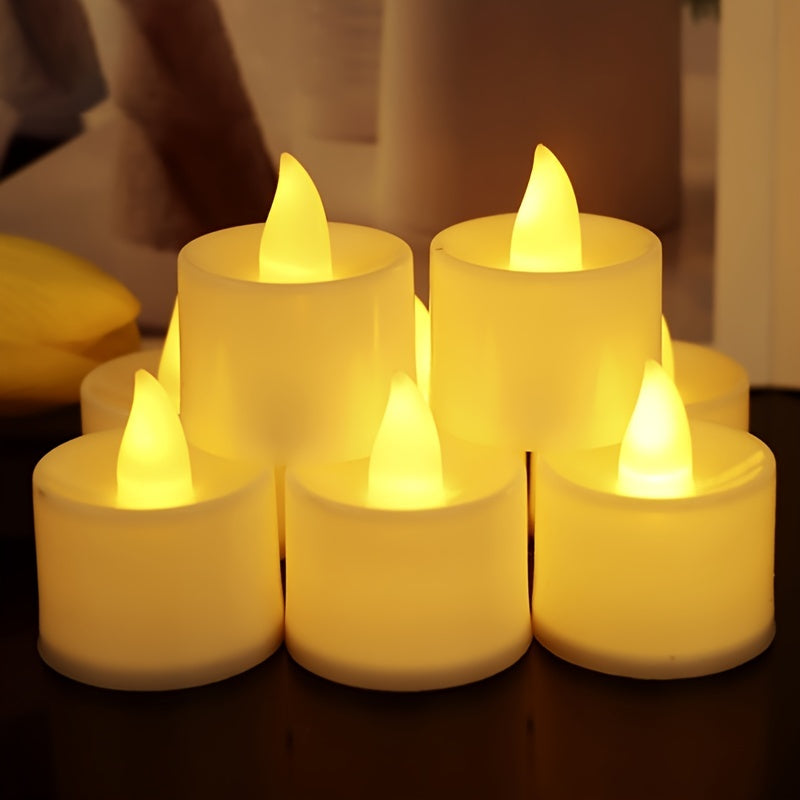 24 Pack Flameless Battery-Operated Tea Lights for Home Decor and Gifts