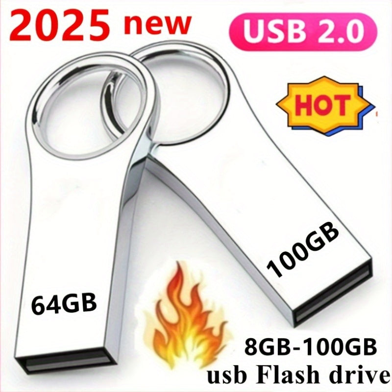 Metal USB Flash Drive 8GB 32GB 64GB High-Speed Data Storage Plug and Play