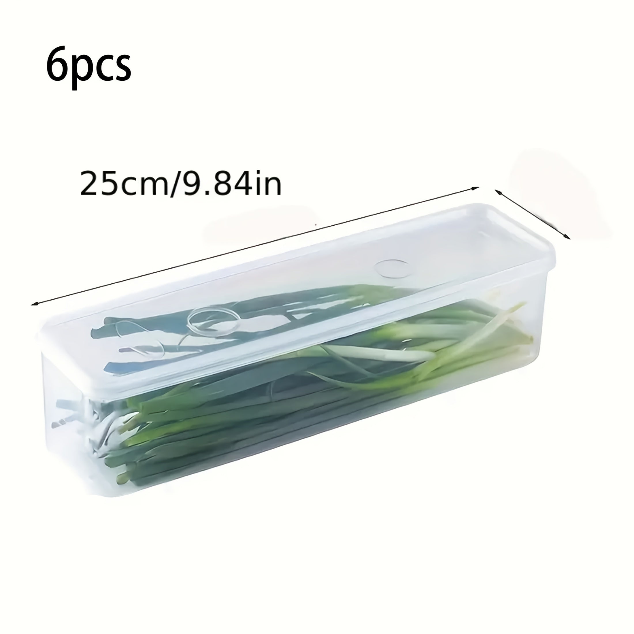 Plastic Food Storage Containers Set of 1 3 or 6 Reusable Fridge Organizer Safe for Food Contact