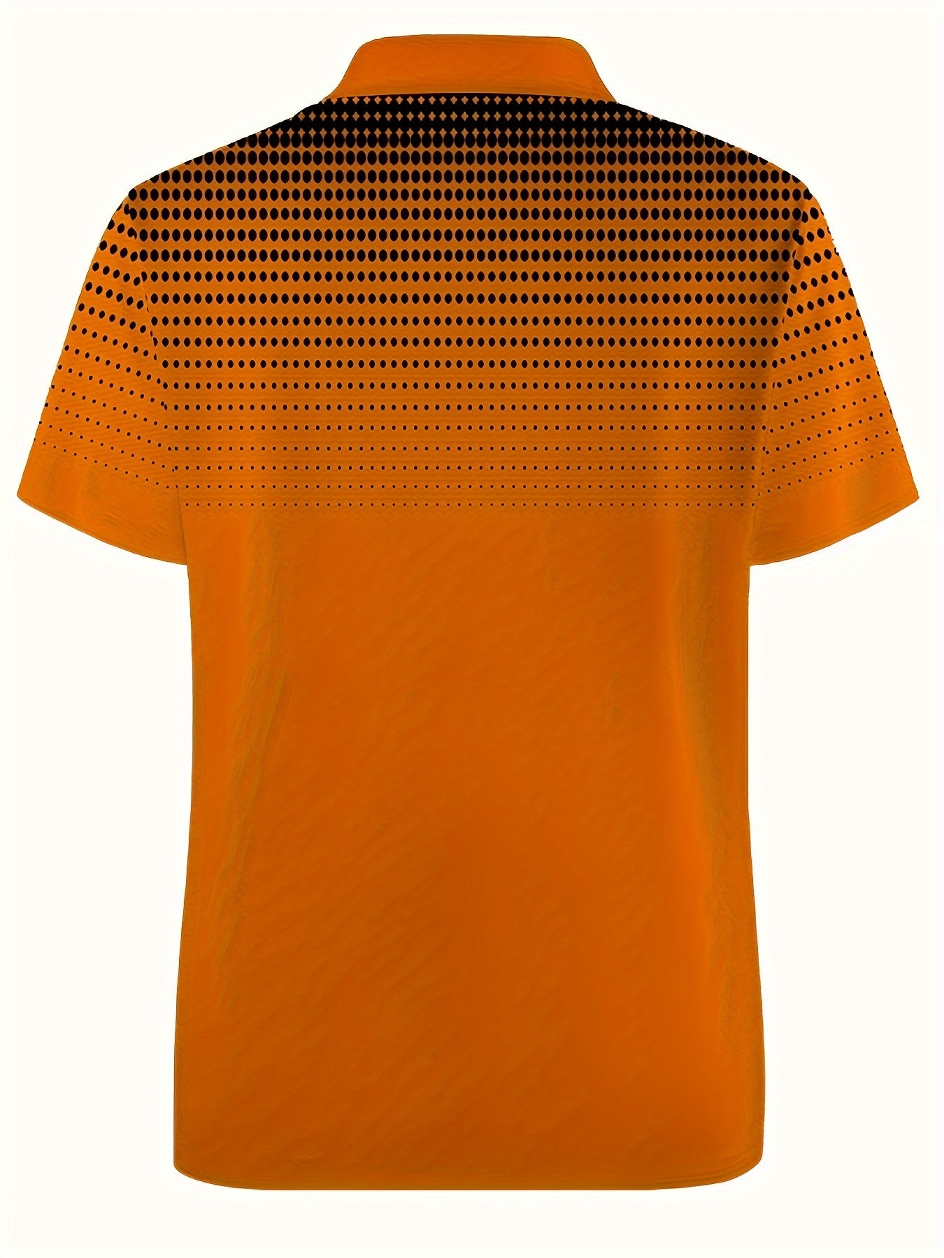 Men's Plus Size Polo Shirt with Polka Dot 3D Print Knit Fabric Short Sleeve Casual