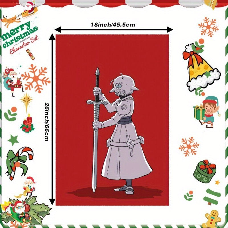 Christmas Tea Towel Woven Dish Cloth 45x66cm Soft Polyester Festive Decor