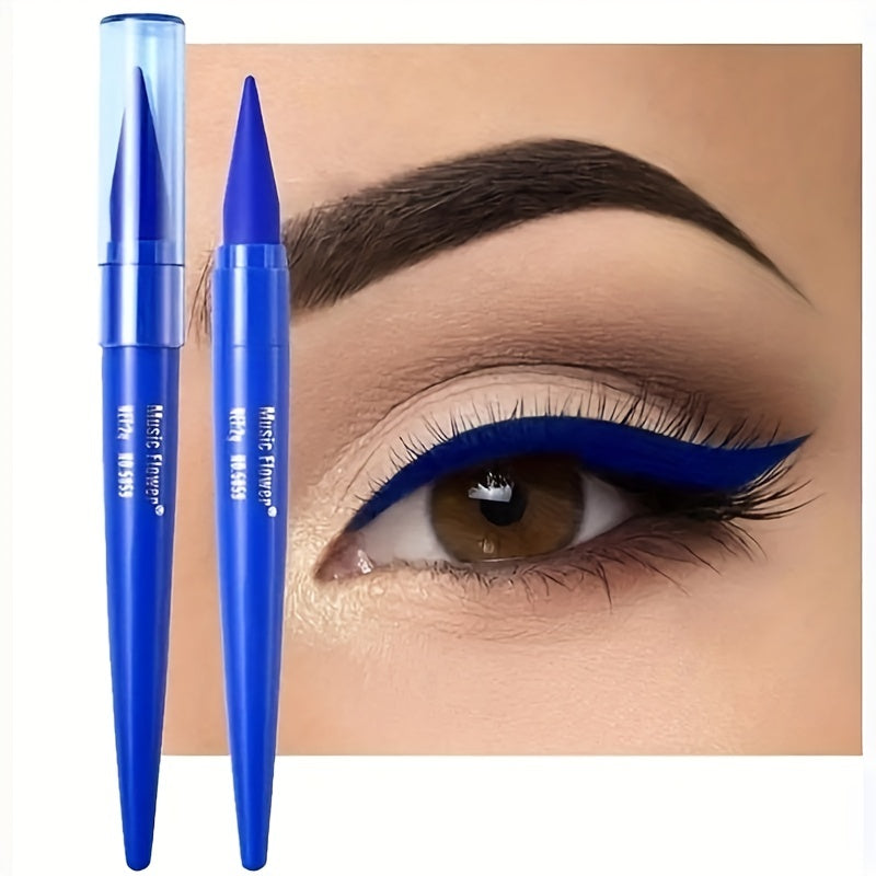 Long-Lasting Matte Blue Eyeliner Gel Waterproof Smudge-Proof for Women