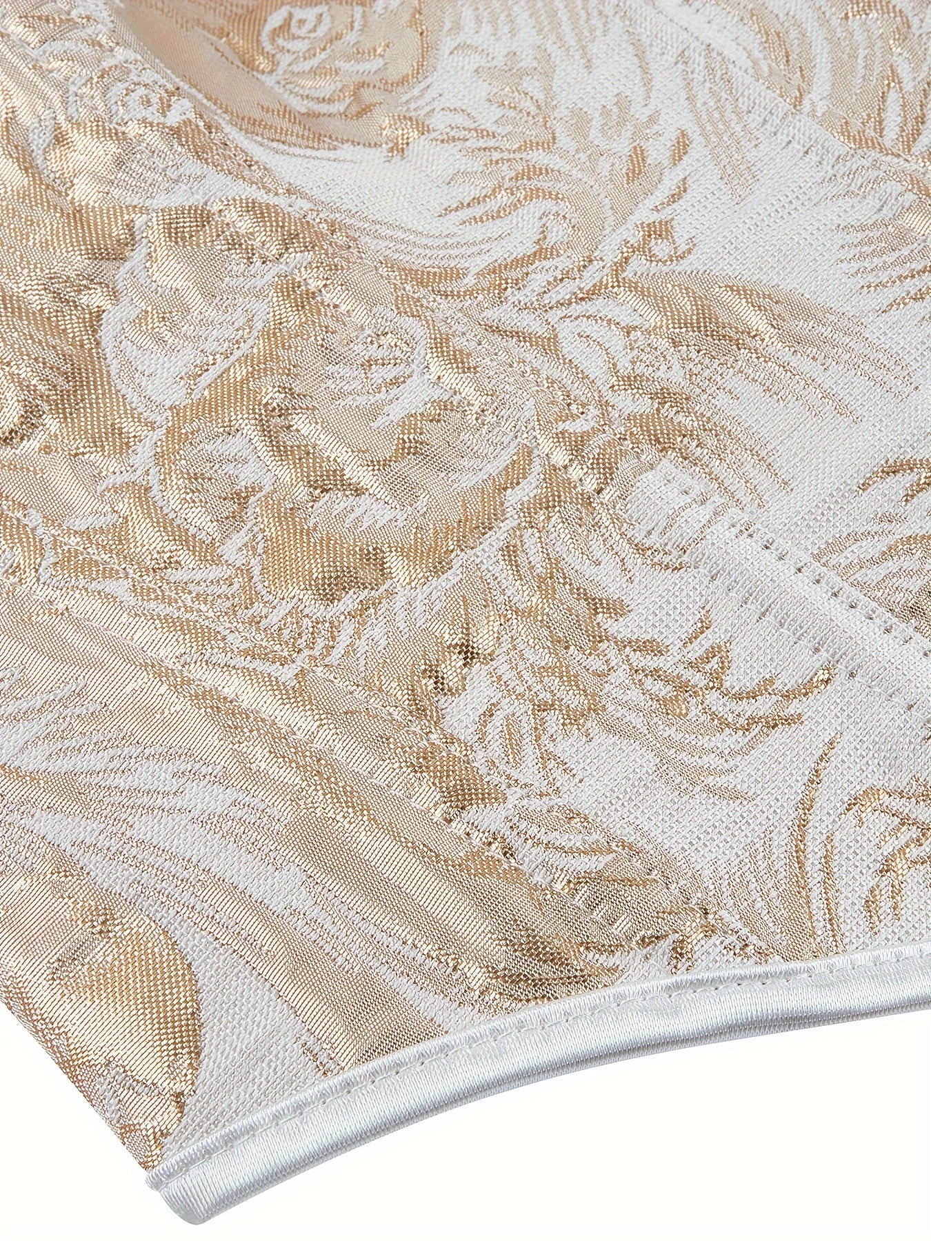 Women's Floral Print Strapless Corset Bustier Tummy Control Shapewear