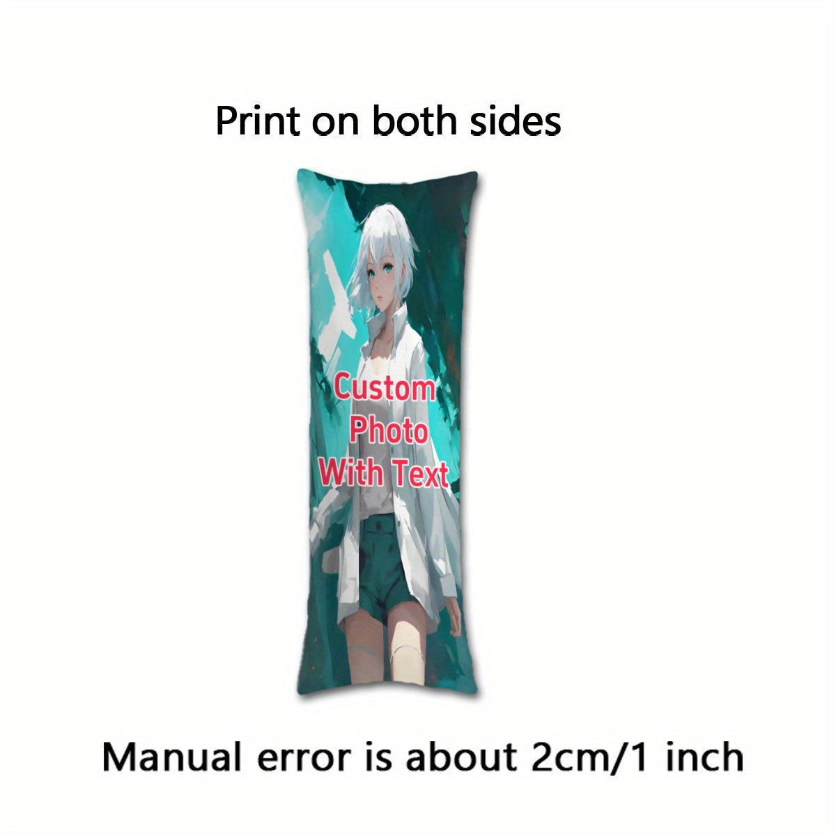 Custom Anime Body Pillow Cover 50.8x137.16cm Double-Sided Print Plush Gift