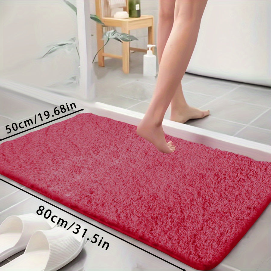 Ultra-Soft Non-Slip Absorbent Bathtub Mat for Bathroom and Laundry