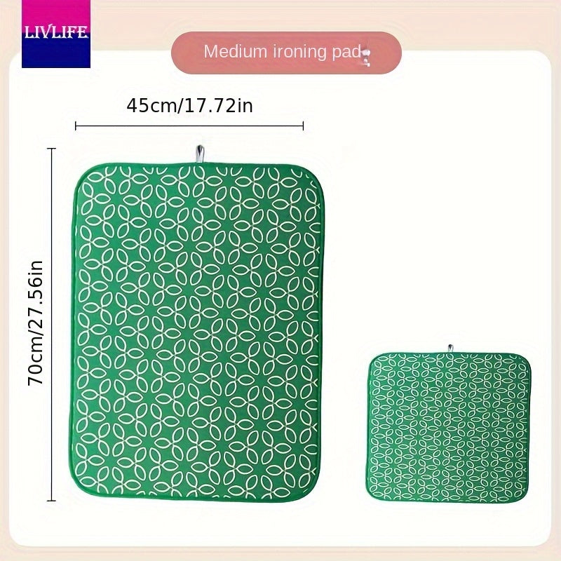 Alfombrilla de planchar plegable impermeable con aislamiento térmico para ropa de cama y ropa