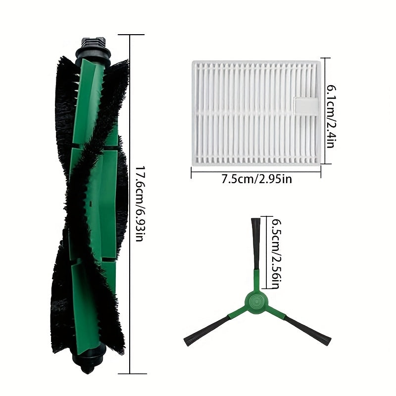 14pcs Vacuum Cleaner Accessories Kit for Robot Vacuum Includes Brushes Filters Pads
