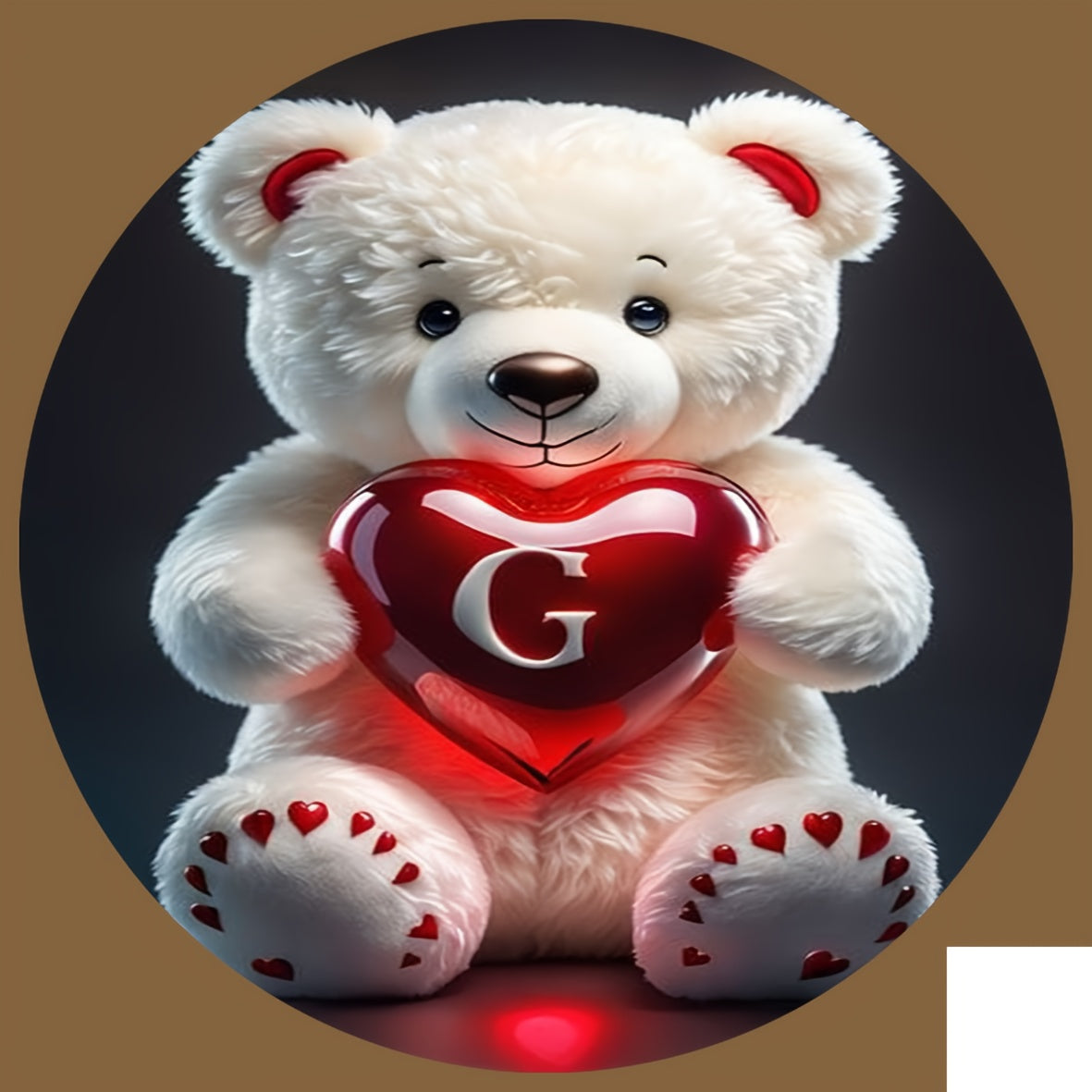 Animal Series Bear Alphabet Wooden Coaster for Drinks and Gifts