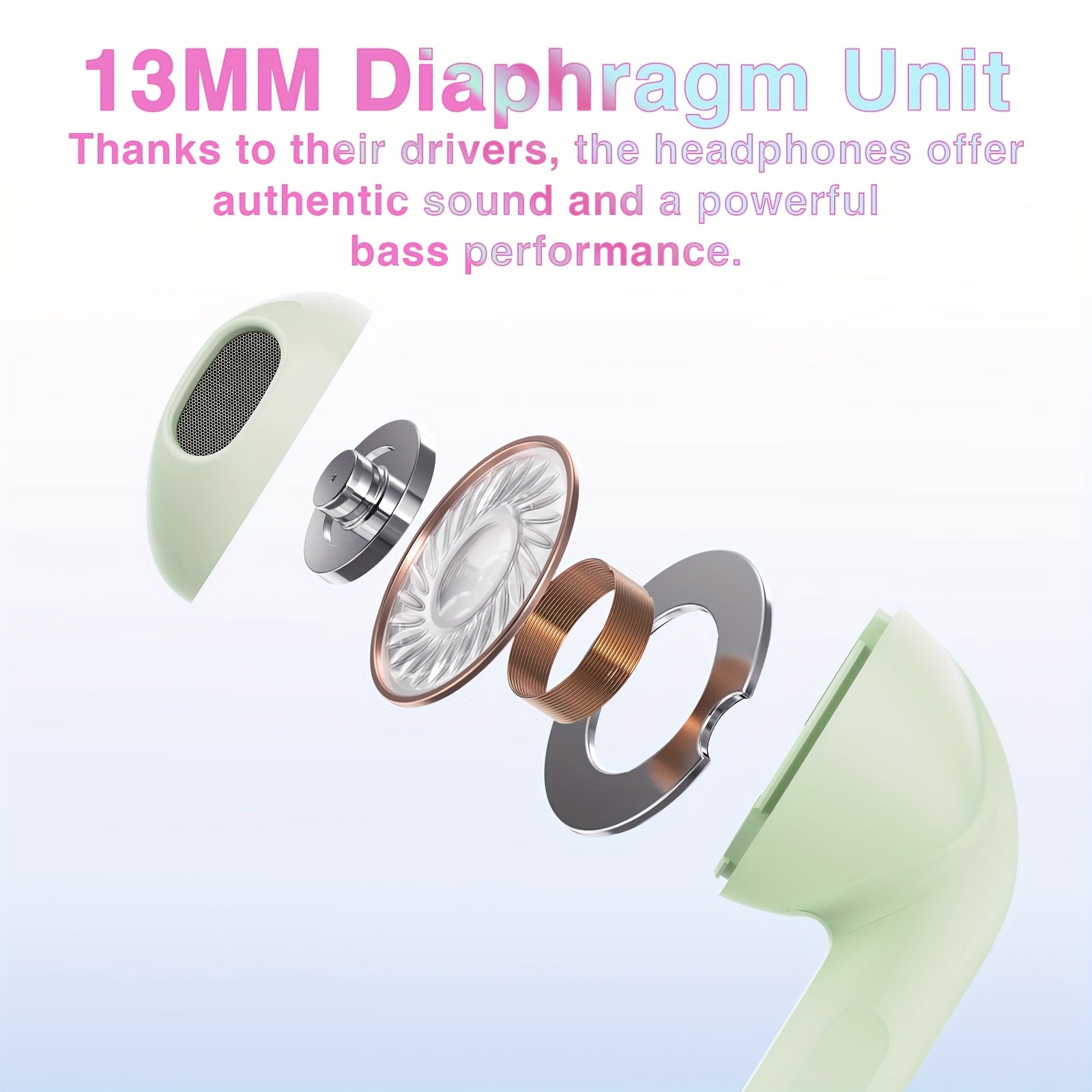 Wireless HD Stereo Earbuds with Touch Control for Sports and Exercise