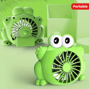 Portable USB Rechargeable Cartoon Fan for Students and Travelers