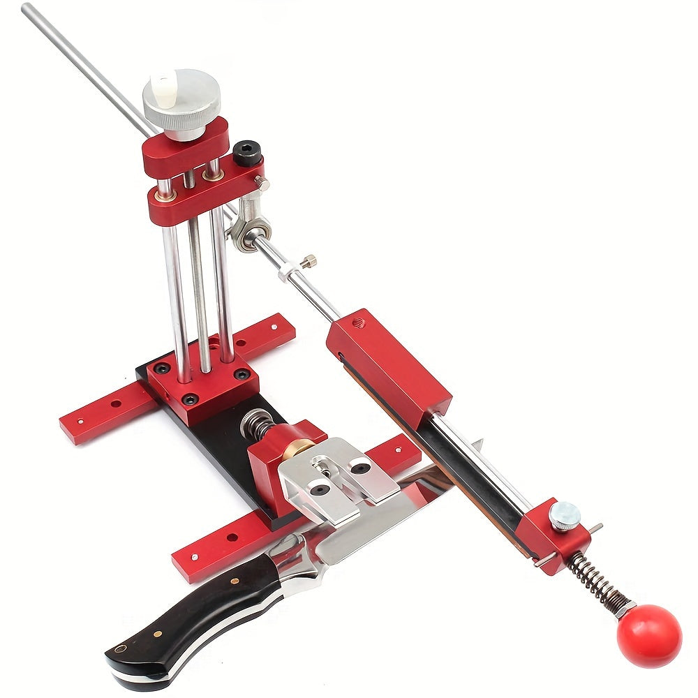 High Precision Knife Sharpener with Fixed Angle Frame and 6 Stones