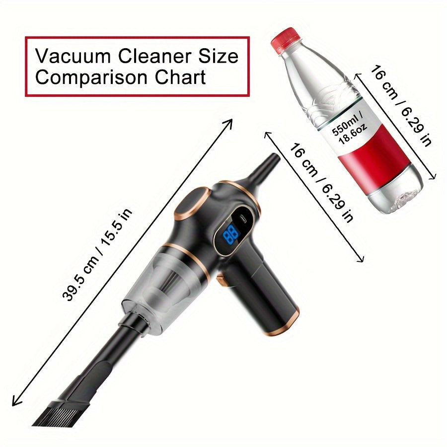 Wireless Handheld Vacuum Cleaner with USB Charging 3.2KPa Suction Car Office Home