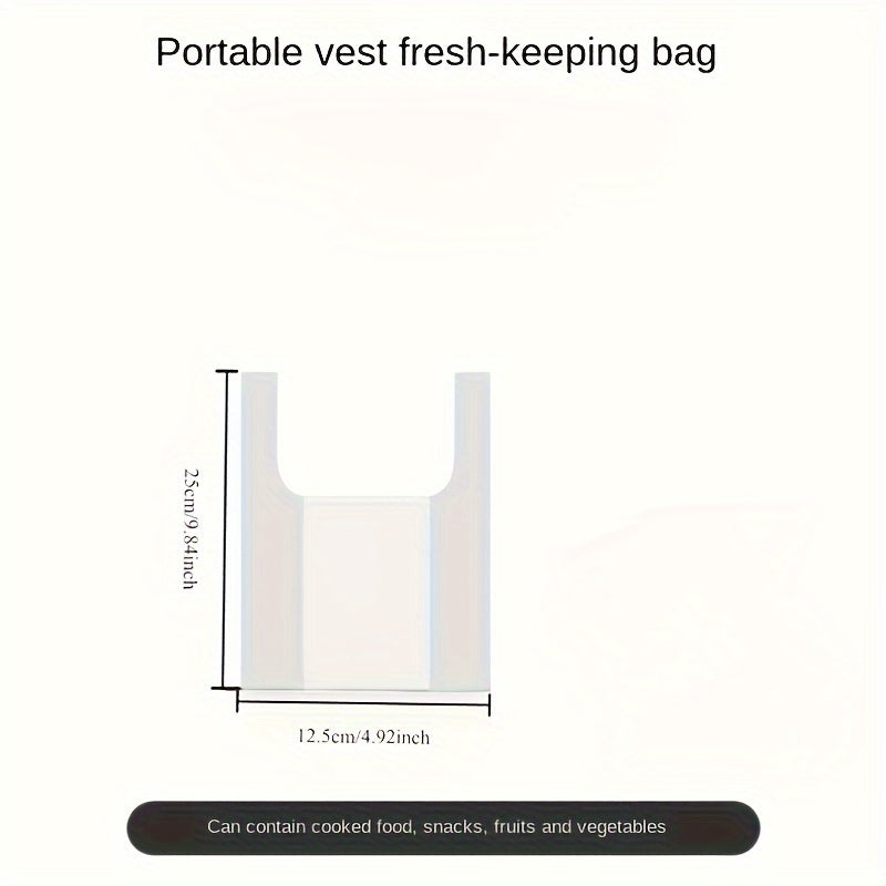 300 Clear Disposable Food Storage Bags Transparent Polycarbonate for Food Contact