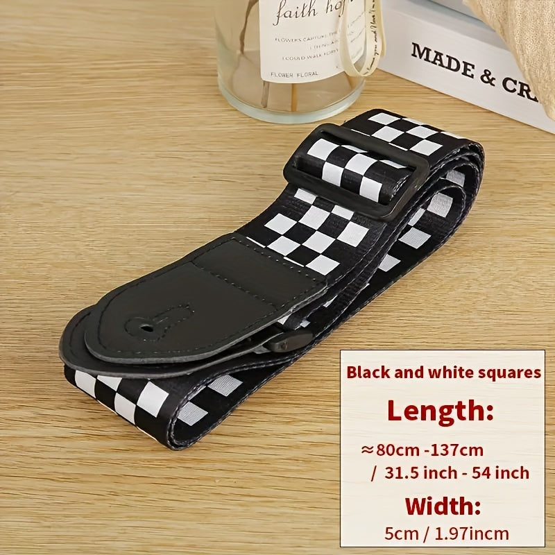 Регулируемый прочный универсальный ремень для гитары с уникальными узорами