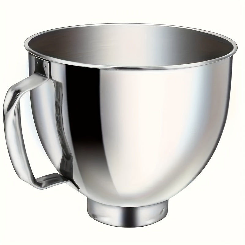 Cuenco de acero inoxidable profundo para batidoras de pie, rojo, a prueba de salpicaduras, duradero
