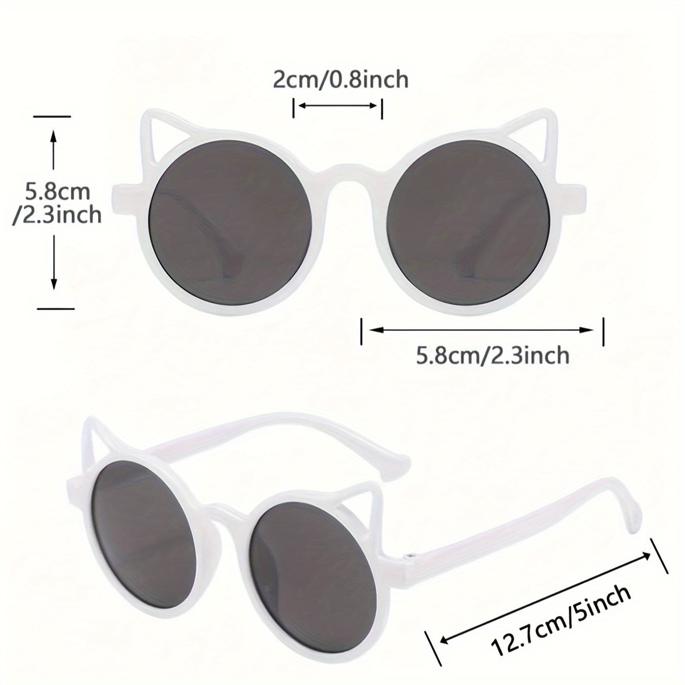 Kids Kids Decorative Glasses Round PC Frame for Boys and Girls Ages 3-14