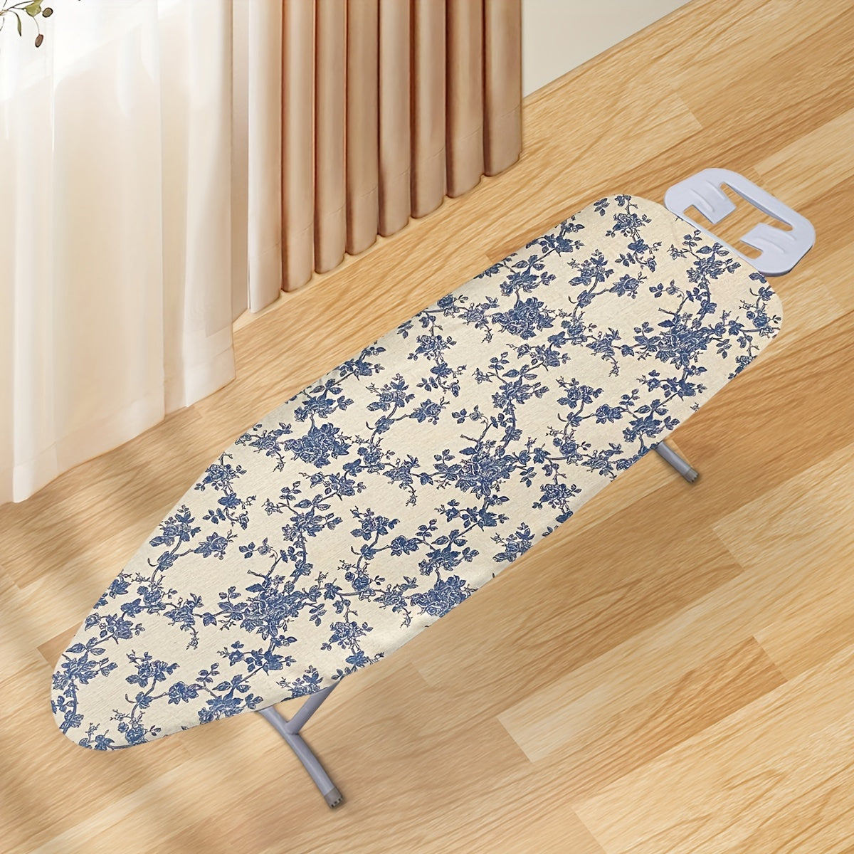 Cotton-Linen Ironing Board Cover Heatproof Durable Elegant Home Accessory