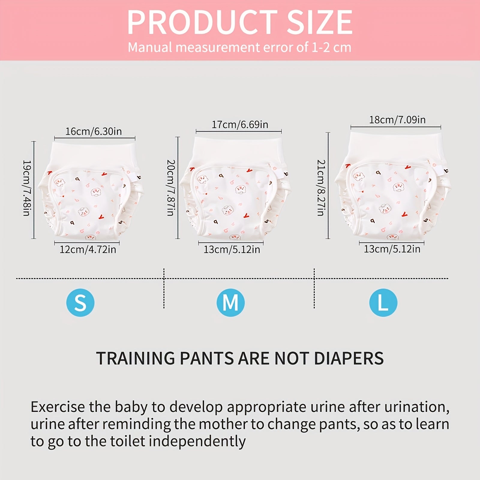 Набор из 10 тренировочных штанишек для малышей с мультяшными рисунками, из трикотажной ткани, с влаговпитывающими, дышащими свойствами, подарок для приучения к горшку