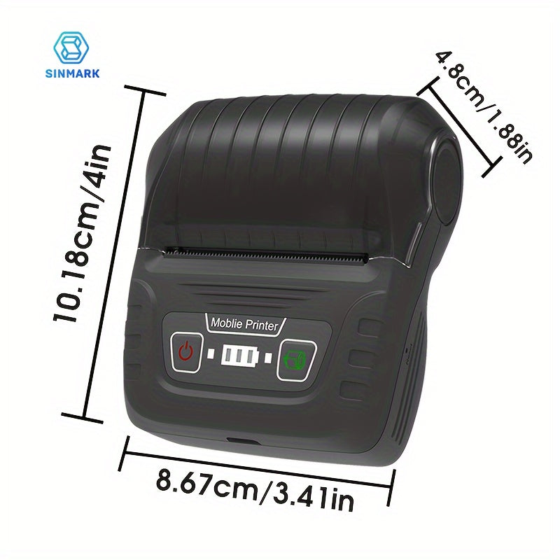 Portable Thermal Label Maker for Small Businesses and Home Use 30-50mm Width
