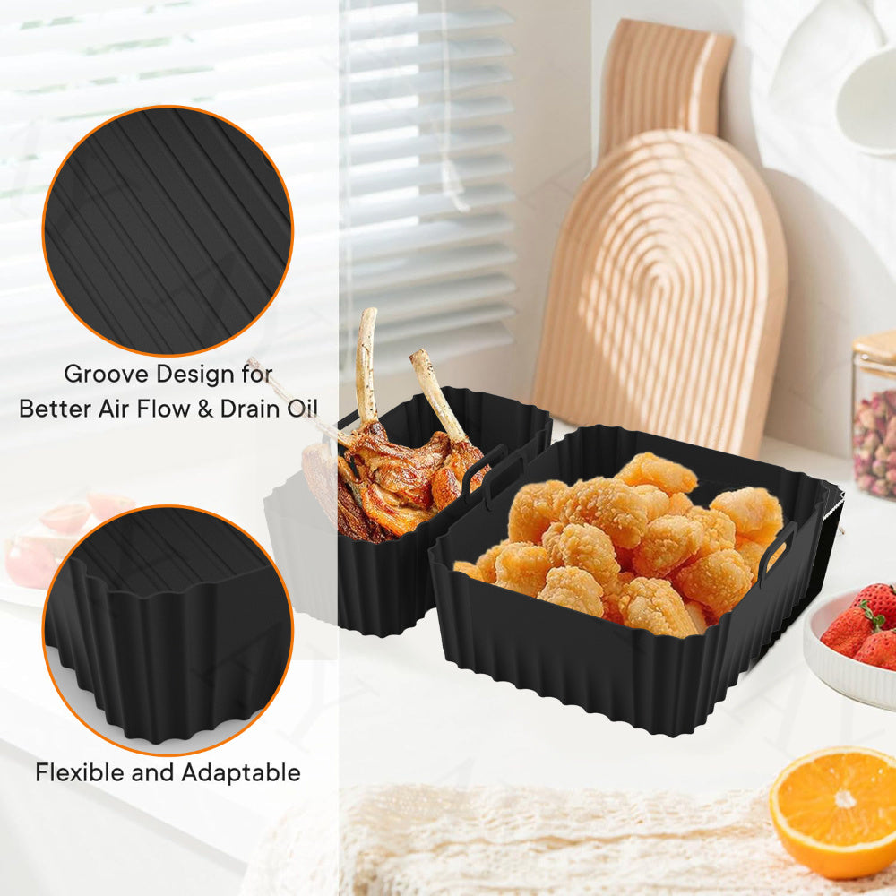 Havo fritözlari uchun silikondan tayyorlangan qoplama, yopishmaydigan, qayta ishlatiladigan, tanlangan modellarga mos keladi