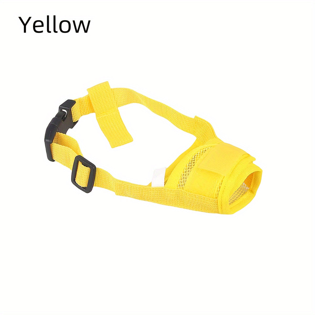 Bozal transpirable para perros, correas ajustables, previene mordiscos y ladridos, poliéster