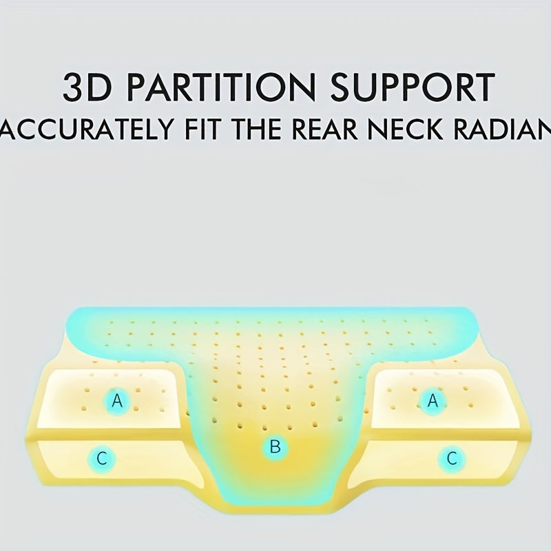 Ортопедическая подушка из мемори-фома с поддержкой головы и шеи, идеальна для спальни или гостиной