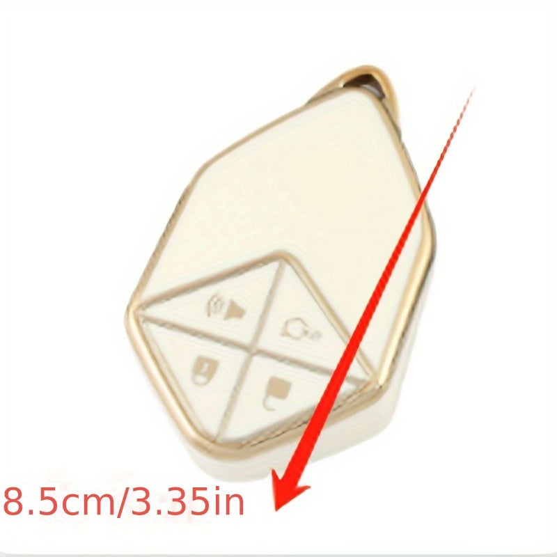 Car Key Fob Case Plastic Hexagonal Design Durable Cover for Car Keys
