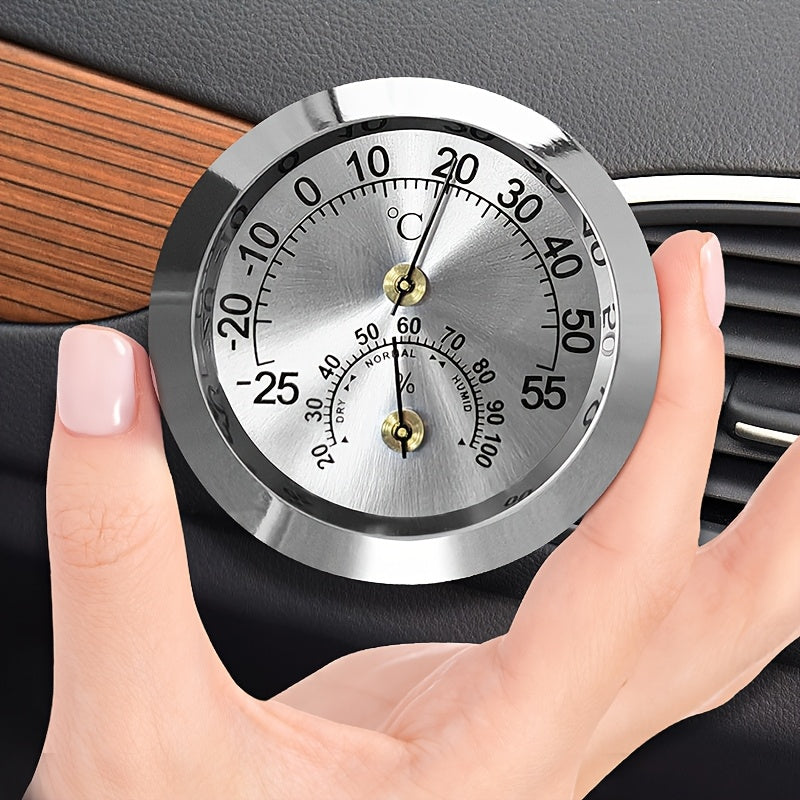 Мини-градусник 2-в-1 для автомобиля, измеритель влажности и температуры, немагнитный