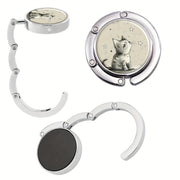 Trendy Cat and Stars Foldable Handbag Hook for Dining and Nightlife