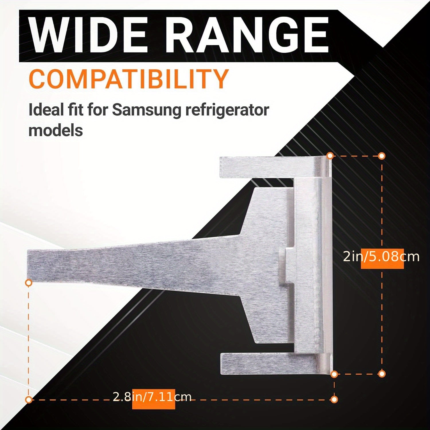 Sovutgichning bug'lanish uchun drenaj klipi, 2 ta paket, muz to'planishini hal qiladi