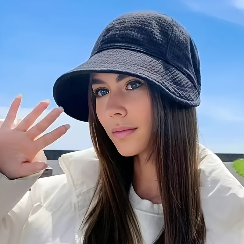 Women's Wide Brim Sun Hat UPF UV Protection Adjustable Drawstring Foldable Braid Polyester Outdoor