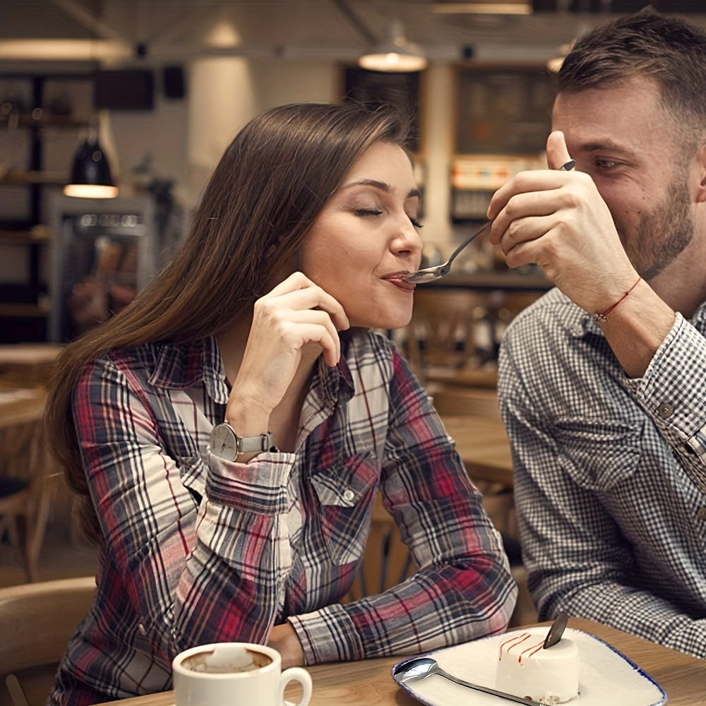Stainless Steel Coffee Spoon with Jesus Engraving Long Handle Religious Gift