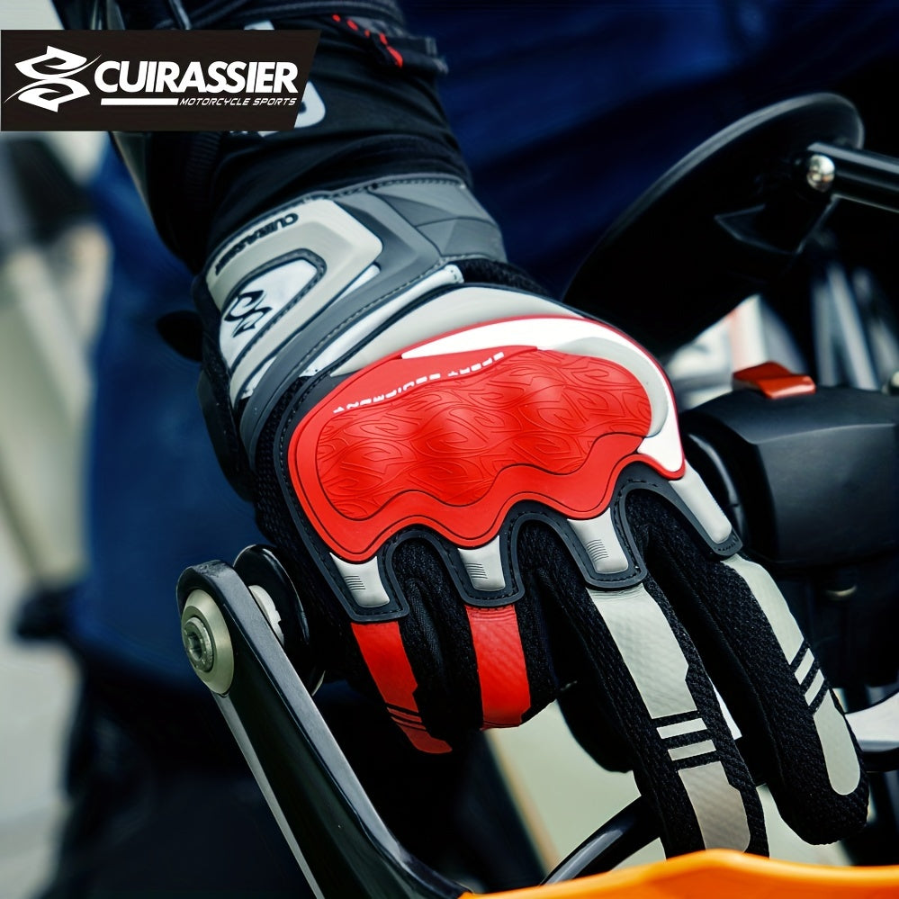 Unisex Motorcycle Gloves Microfiber Protective Touch Screen Reflective