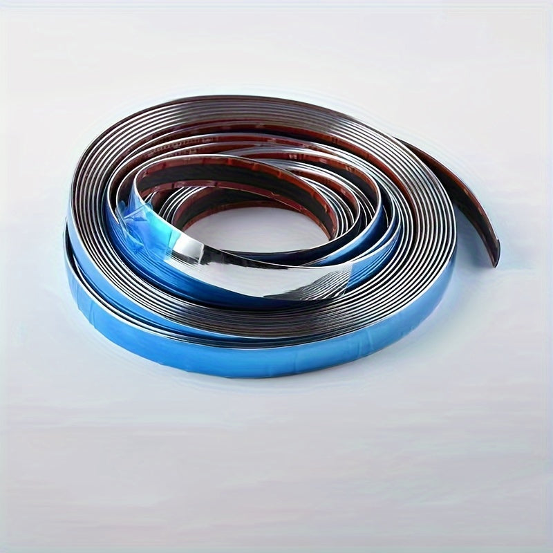 Avtomobil uchun xrom bo'yoqli chiziq 196 dyuym yumshoq PVC eshik va oynani himoyalovchi bumper