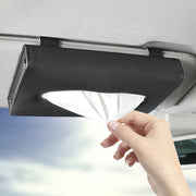 Car Sunshade Paper Towel Box Organizer Mounted Pull-Out Carton