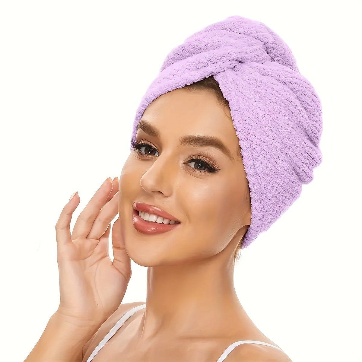 Women's Coral Velvet Hair Towel Set 1/3 Pcs Quick Dry Soft Absorbent