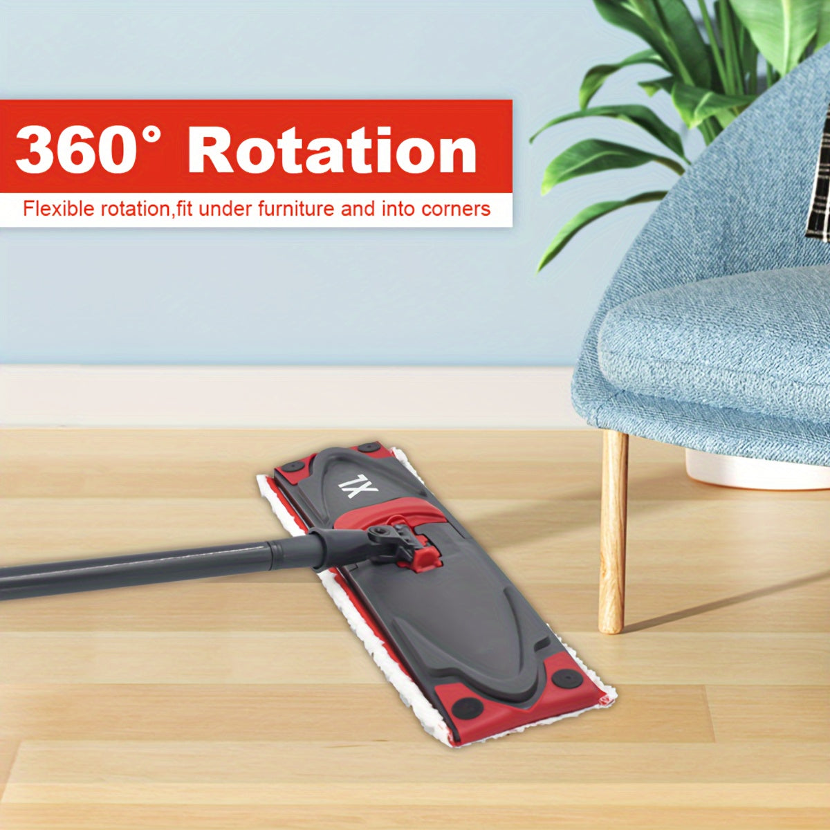 Extra Large Microfiber Mop Heads Pack Reusable Washable Floor Cleaning Pads