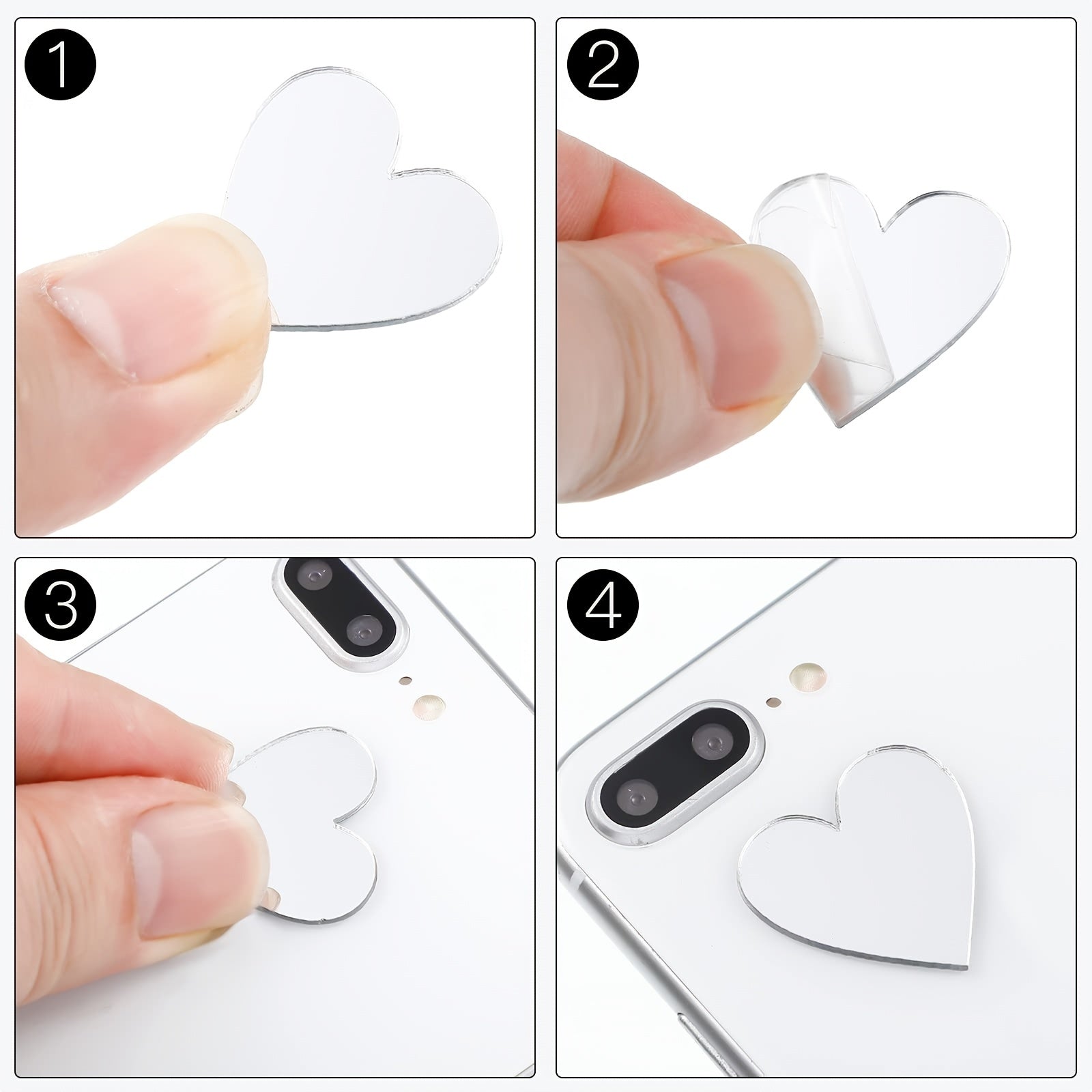 Acrylic Mirror Wall Decal for Bathroom Living Room Bedroom Gym Dorm Mobile Phone Case