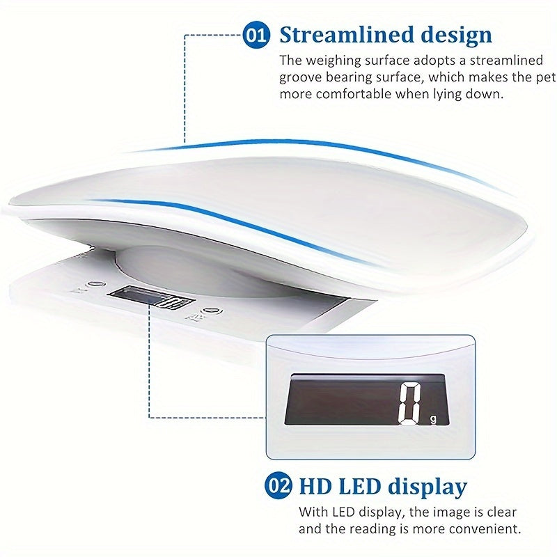 Báscula de peso para niños con animal de dibujos animados, segura para alimentos, de ABS, con batería, para uso en el hogar