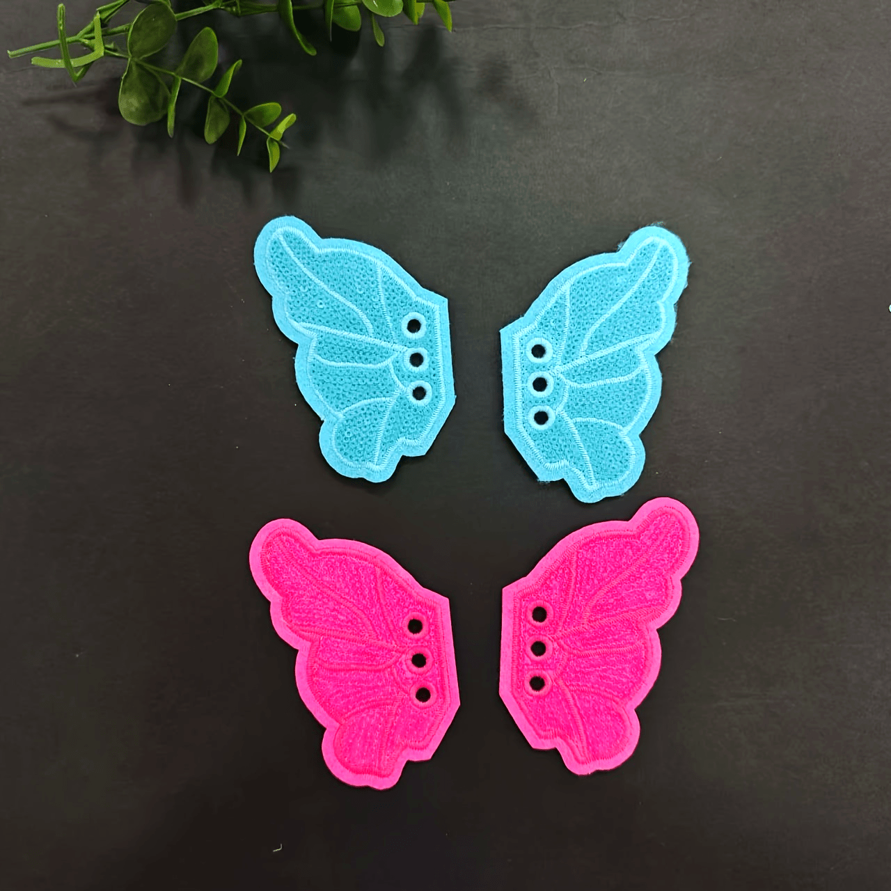 Unisex Glitter Sequin Butterfly Shoe Charms 1 Pair Jewelry & Boot Decor