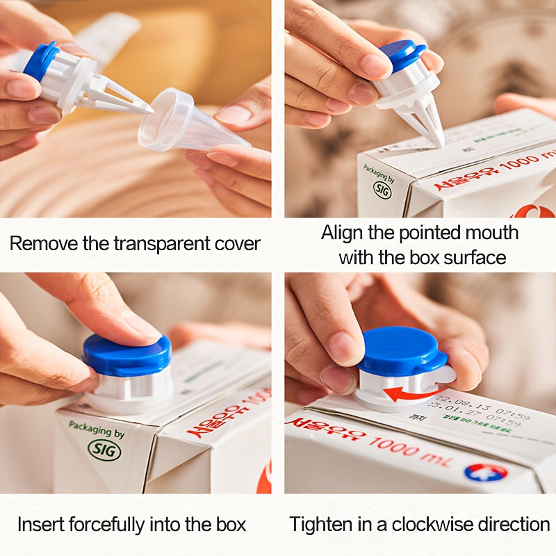Guía de vertido de leche de plástico ABS con conjunto de tapa para contacto con alimentos y boquilla de bebida