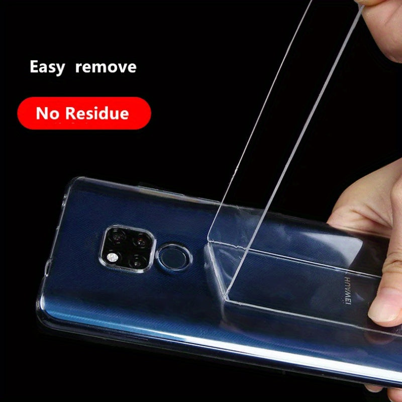 Shaffof Nano Lenta - Bitta Bo'lak - Qayta Ishlatiladigan va Yuviladigan - Ikkala Tomonlama Yapishqoq - Iz Qoldirmaydigan Nano Stiker - Uy va Ofis uchun Mos