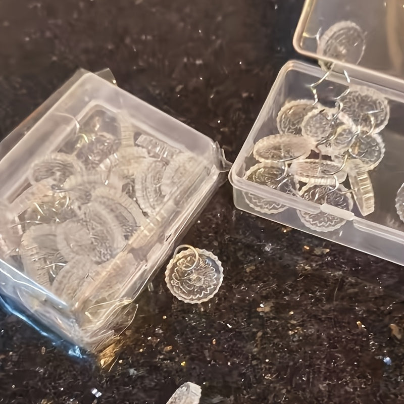 Set of 20 Clear Spiral Bed Skirt Fasteners Non-Slip Clips for Sofa Covers Duvets