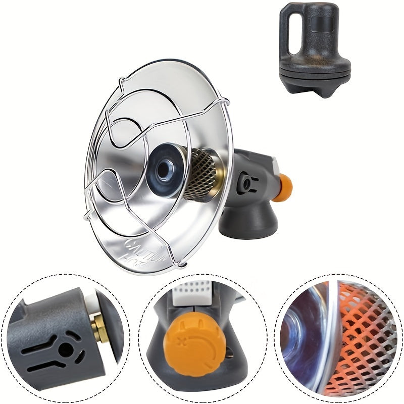 Портативный пропановый обогреватель для кемпинга и гольф-карт с отражающими панелями