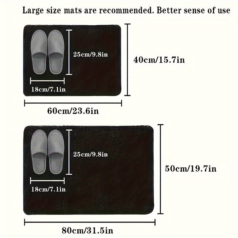 Yuvish uchun mos, yopishqoqsiz, tez quriydigan, mashina bilan yuviladigan vannaxonasi va yotoqxona uchun 40x60 sm mato
