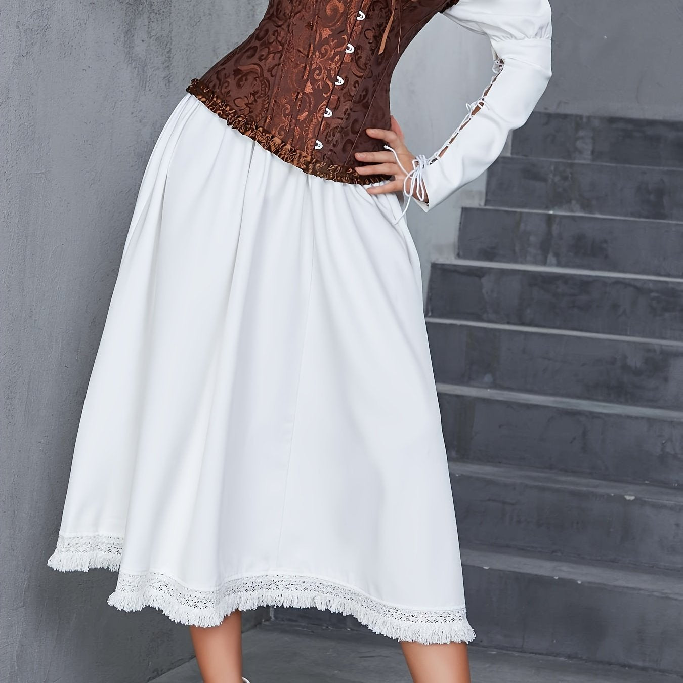 Корсет-боди без бретелек с шнуровкой для женщин с контролем живота.